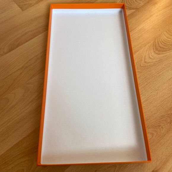 Hermes Gift Box - orange small gift box {EMPTY BOX} (14.5" x 7.25" x 1.15") [B] - Picture 7 of 8